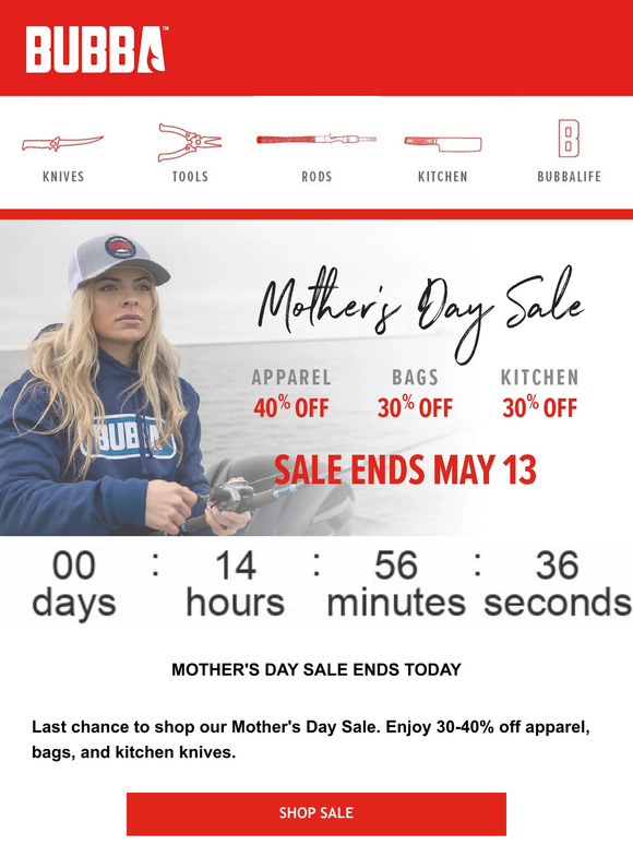 Last Chance To Shop Our Mother's Day Sale
