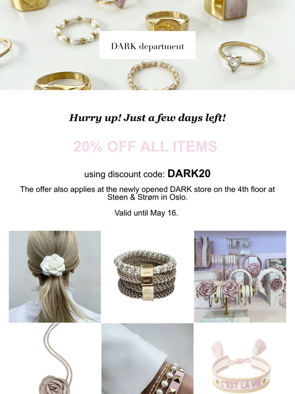 Hurry up! Just a few days left!