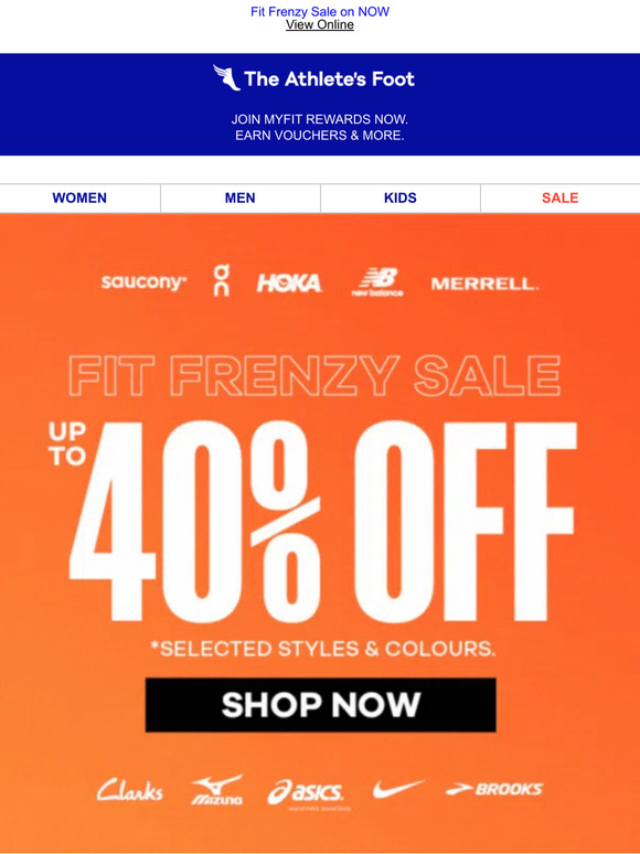 Up to 40% Off Fit Frenzy Sale On NOW!