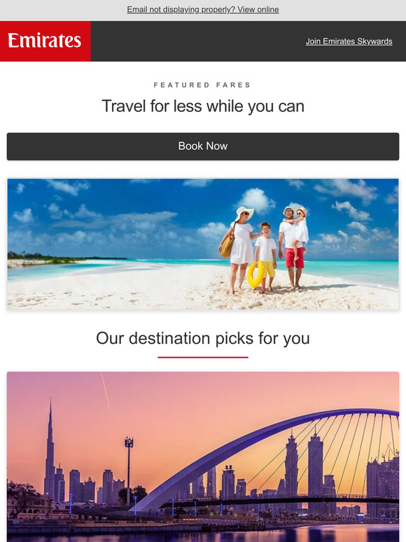 Need travel inspiration? Check out these special fares