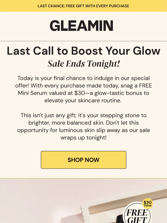 [LAST CALL] FREE Gift w/ Every Purchase