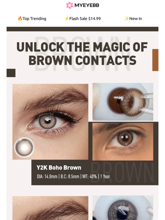 Looking For Natural Brown Lenses?🤎