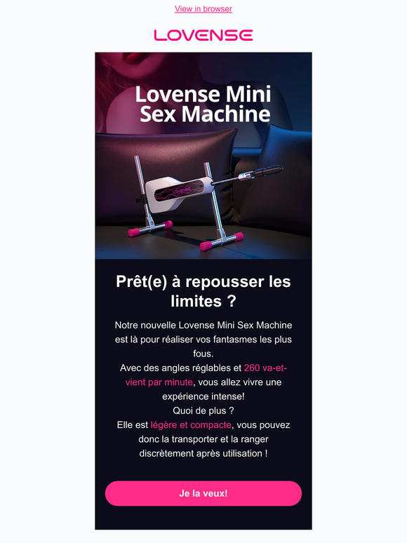 Decouvrez notre nouvelle Lovense Mini Sex Machine
