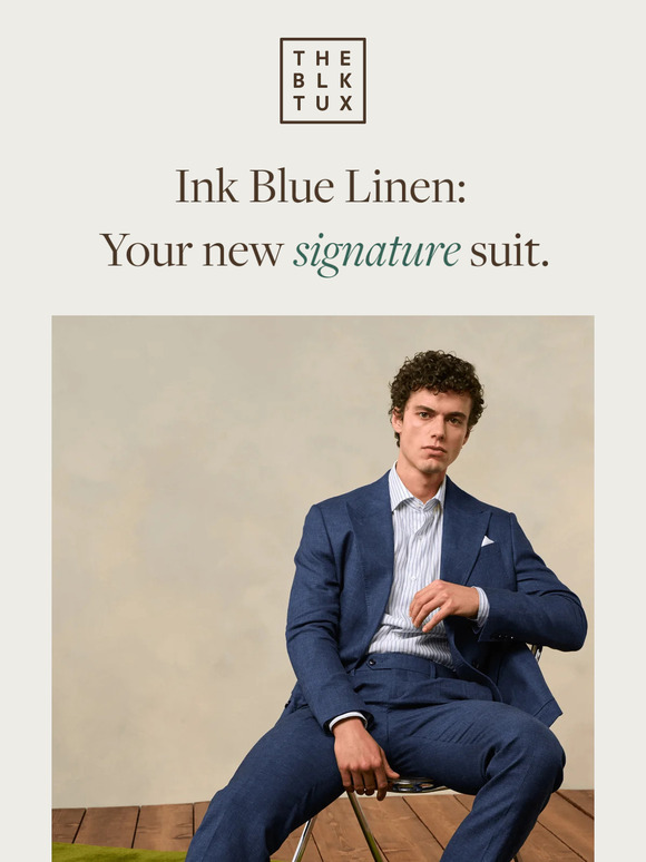 How to wear our new Ink Blue Linen Suit.