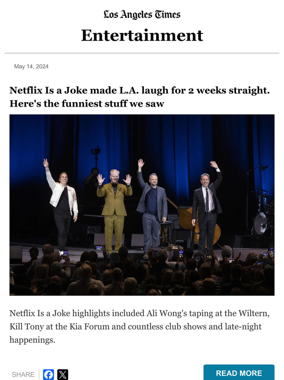 Los Angeles Times The Funniest Things We Saw At Netflix Is A Joke Milled Los Angeles Times The Funniest Things We Saw At Netflix Is A Joke Milled