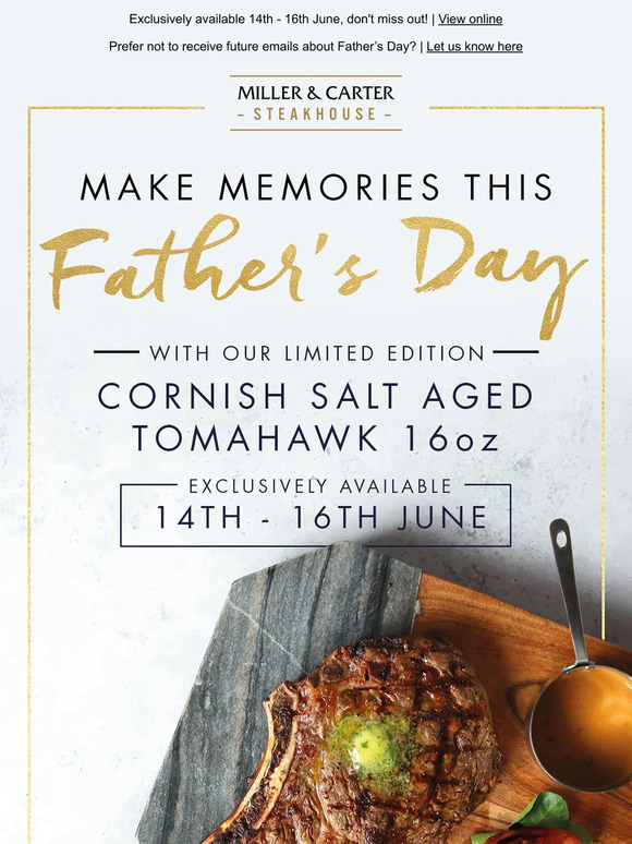 —, treat Dad to limited edition steak this Father's Day 🥩