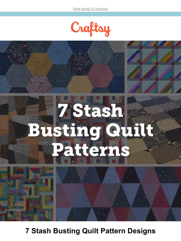 Craftsy: Going LIVE: 7 Stash Busting Quilt Pattern Designs with Colleen ...