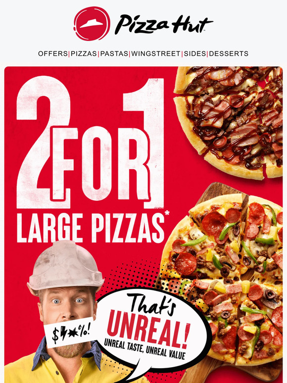This Tuesday is TWICE as nice! 🍕🍕