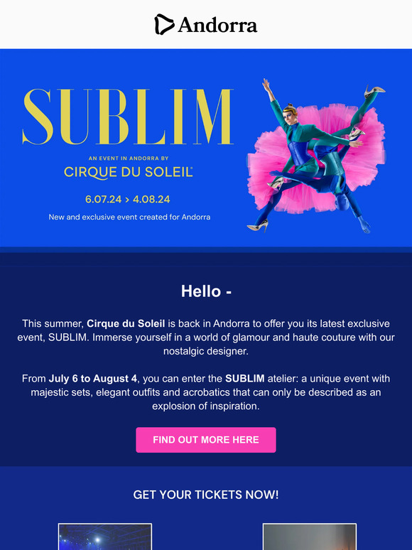 Cirque du Soleil tickets are now on sale