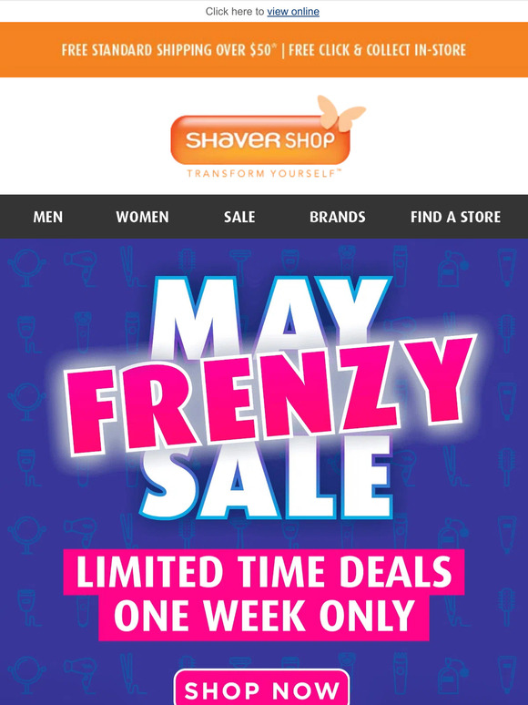 Shaver Shop (NZ): 🛍️ Limited Time Deals Have Dropped In Our May Frenzy ...