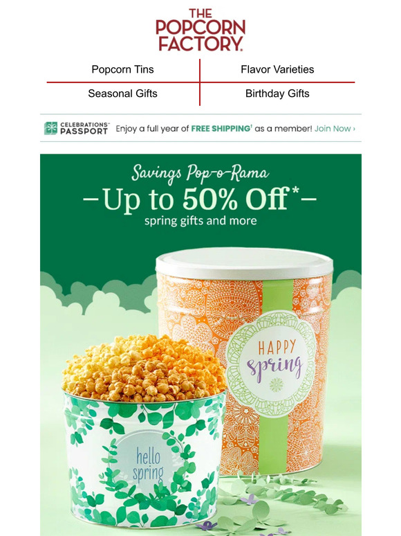 The Popcorn Factory May the rest of your spring be poptacular. Milled