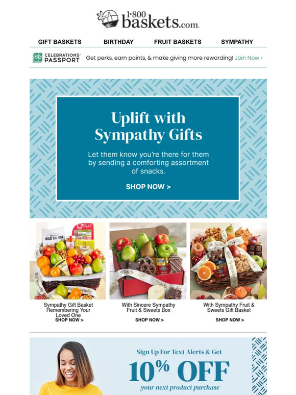 1800flowers Show kindness and compassion in times of loss. Milled