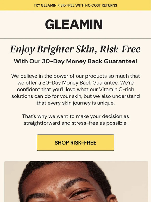 Try Gleamin Risk-Free with Our Guarantee