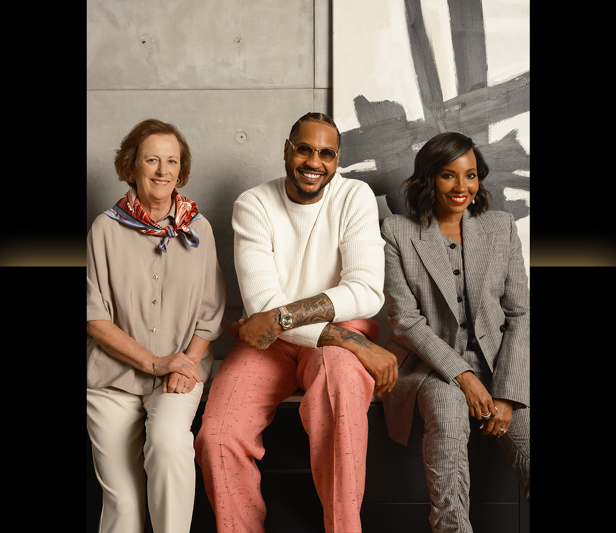 Portrait of Genevieve, Carmelo and Asani