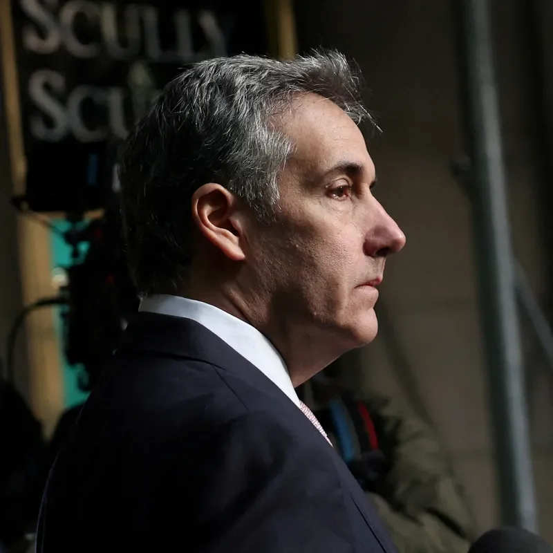 A photo of Michael Cohen, pictured in profile.