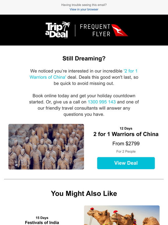 TripADeal: Your 2 for 1 Warriors of China deal is waiting for you | Milled