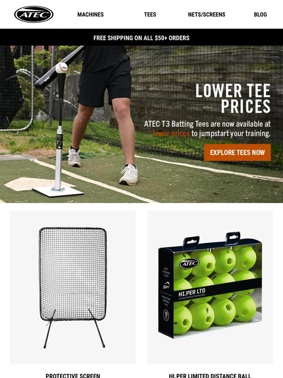 New, Lower Tee Prices