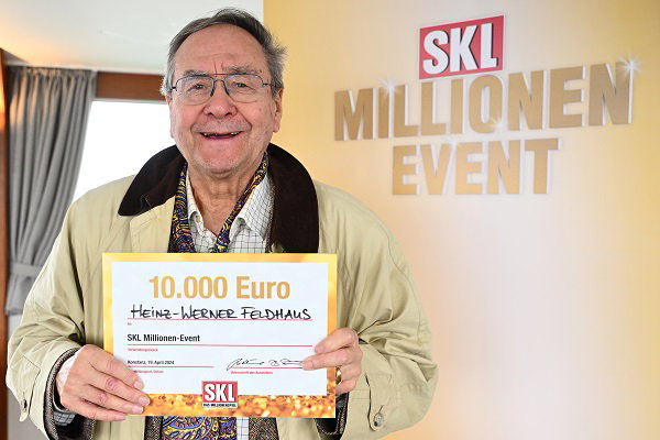 SKL-Millionenevent - Glücklicher Gewinner des dritten Platzes
