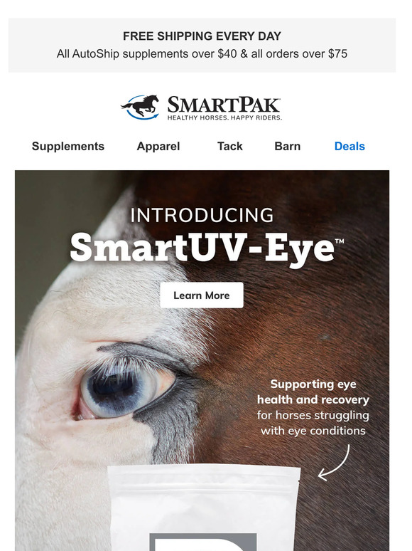 SmartPak Equine: Introducing...SmartUV-Eye | Milled