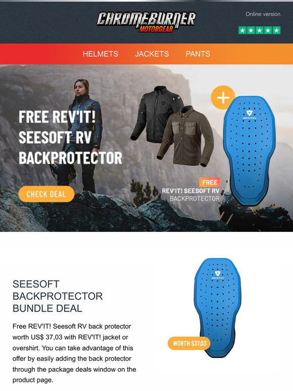 Free REV'IT! Backprotector  🔥