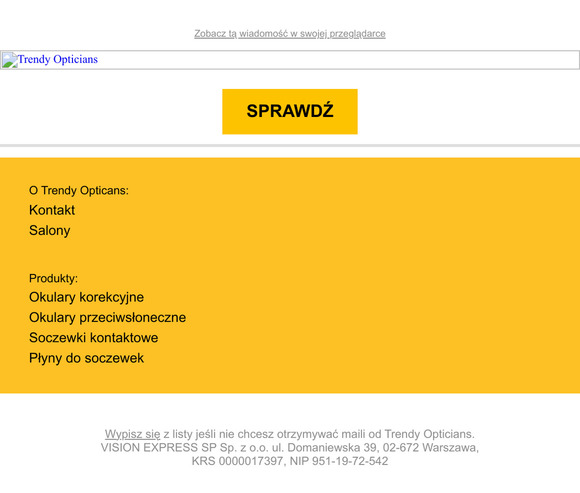 Do -30% zniżki na wybrane okulary przeciwsłoneczne w Trendy Opticians!
