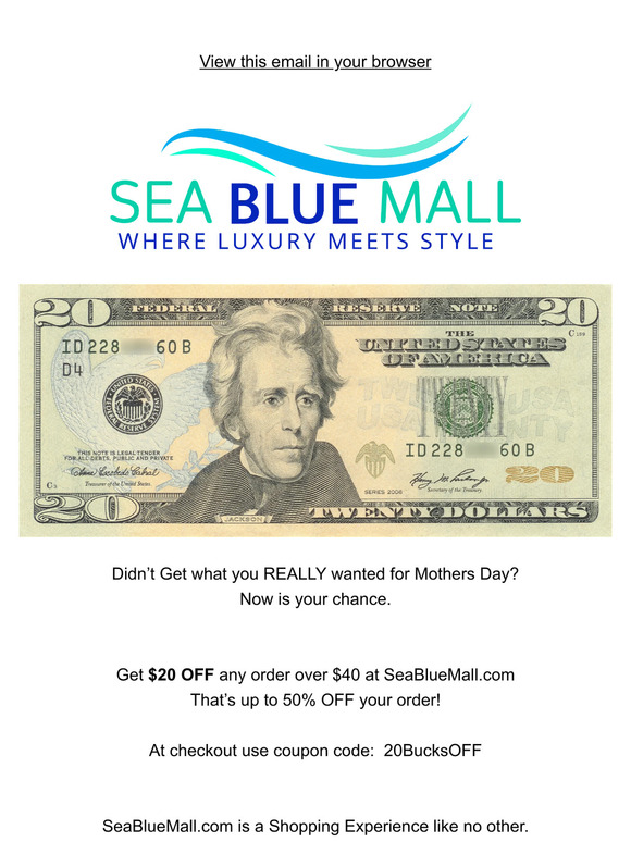 You've Got $20 Cash Waiting