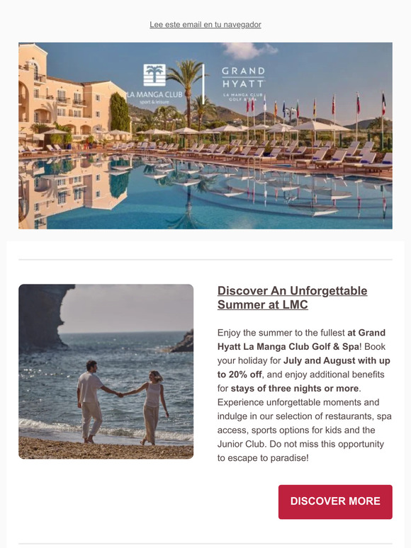 Discover Summer at Grand Hyatt La Manga Club Golf & Spa: Up to 20% Off and Fun for All 🌞