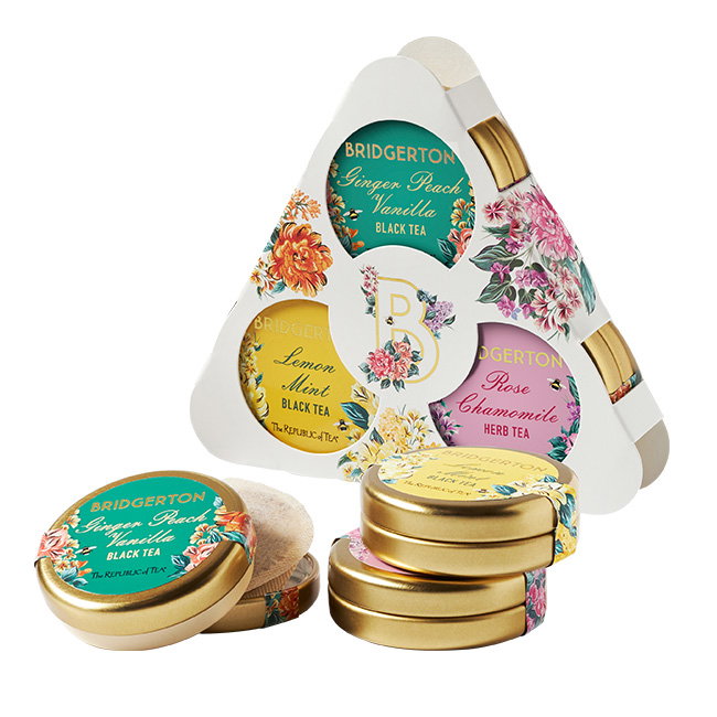 Bridgerton Traveler’s Tea Tin Trio Gift