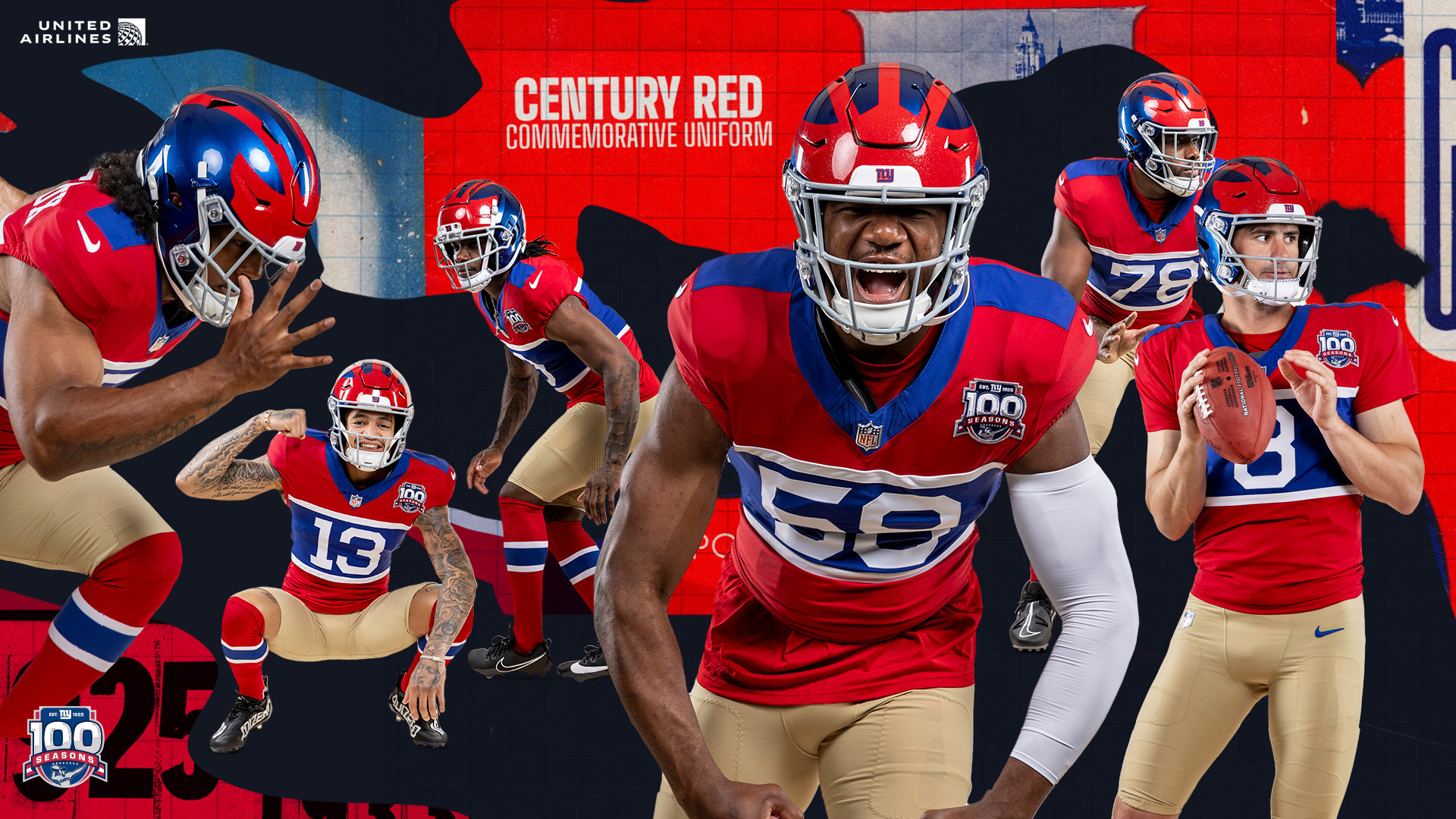 NY Giants Fan Shop Giants unveil "Century Red" 100th season