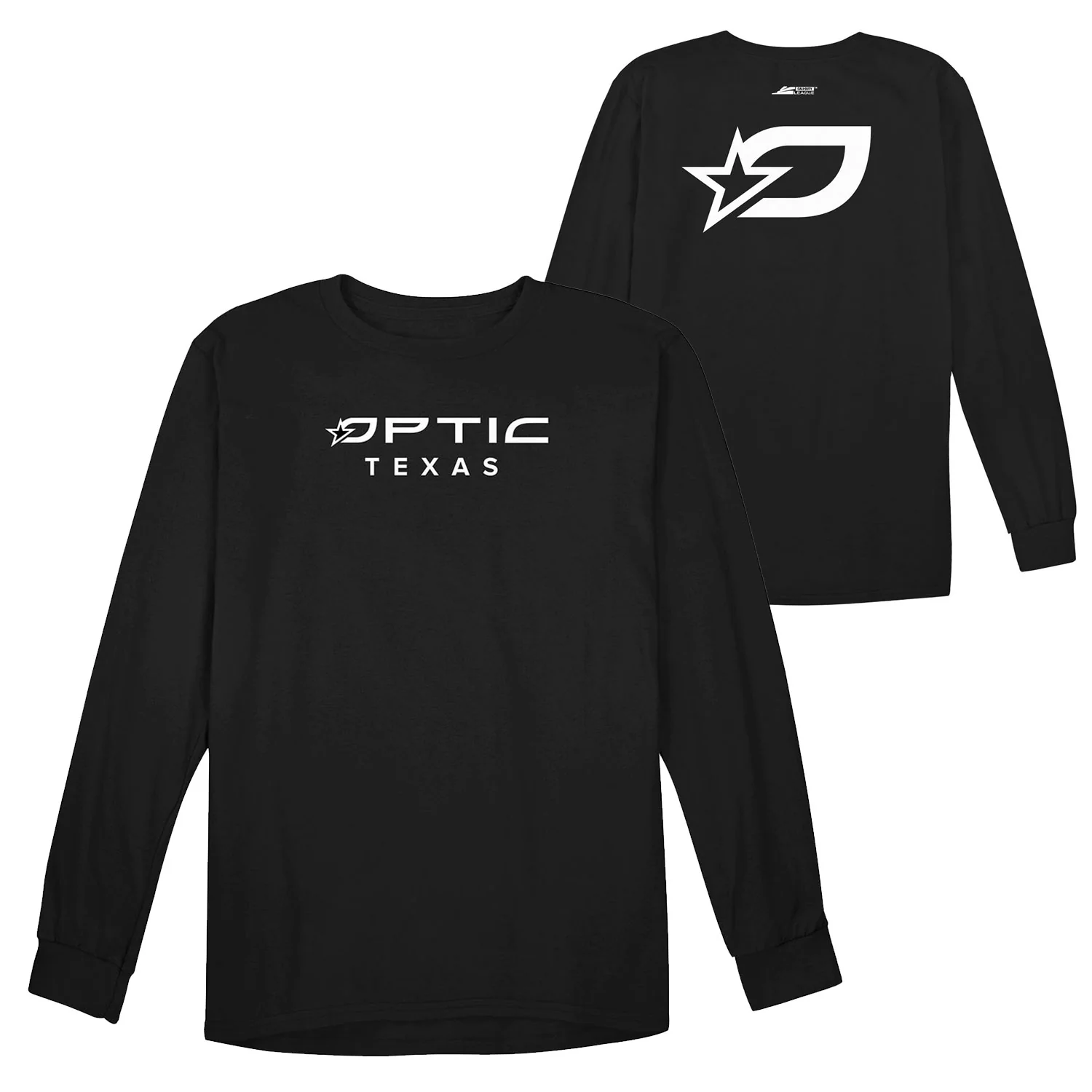 Image of OpTic Texas Signature Logo Black Long Sleeve T-Shirt
