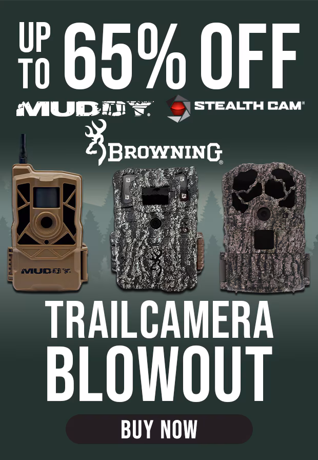 Up to 65% Off select trail cameras, Trail Camera Blowout.