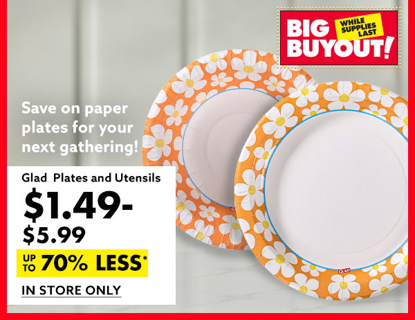 Glad Plates and Utensils