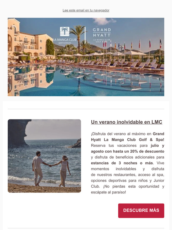 Descubre el Verano en Grand Hyatt La Manga Club Golf & Spa: ¡Descuentos de hasta un 20% y diversión para todos! 🌞