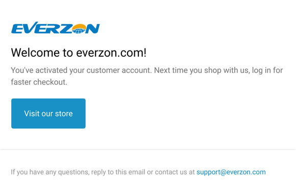 Customer account confirmation