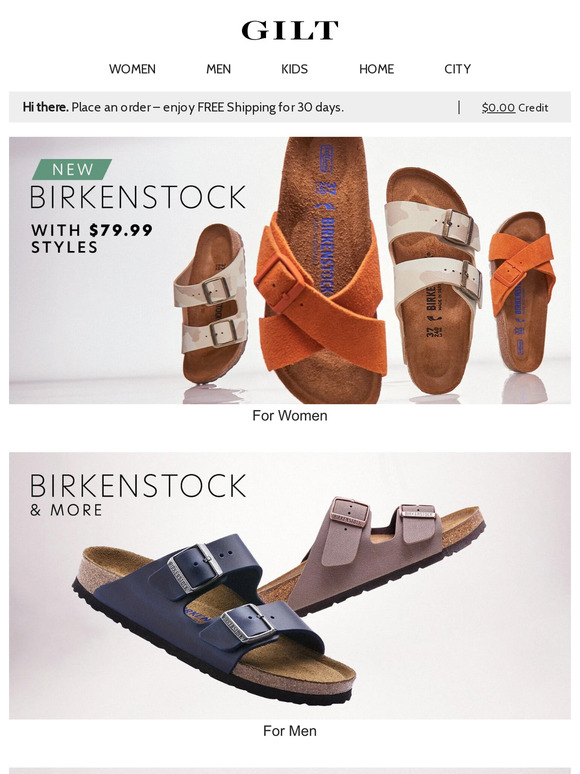 Gilt New Birkenstock With 79.99 Styles for Women Birkenstock & More