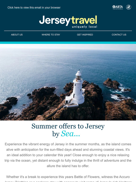 Summer Offers by Sea to Jersey! 🚢
