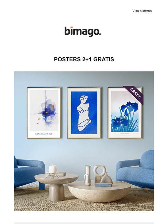 Posters 2+1 gratis