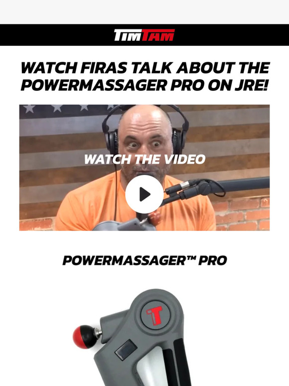 Watch Firas Talk About the PowerMassager Pro on Joe Rogan's Podcast!