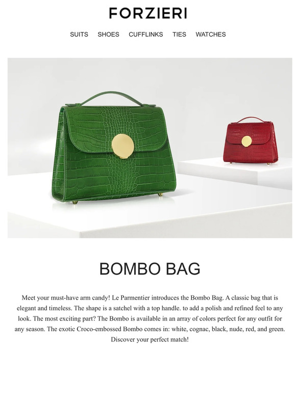 😍 Croco print! Discover Le Parmentier Bombo Bag