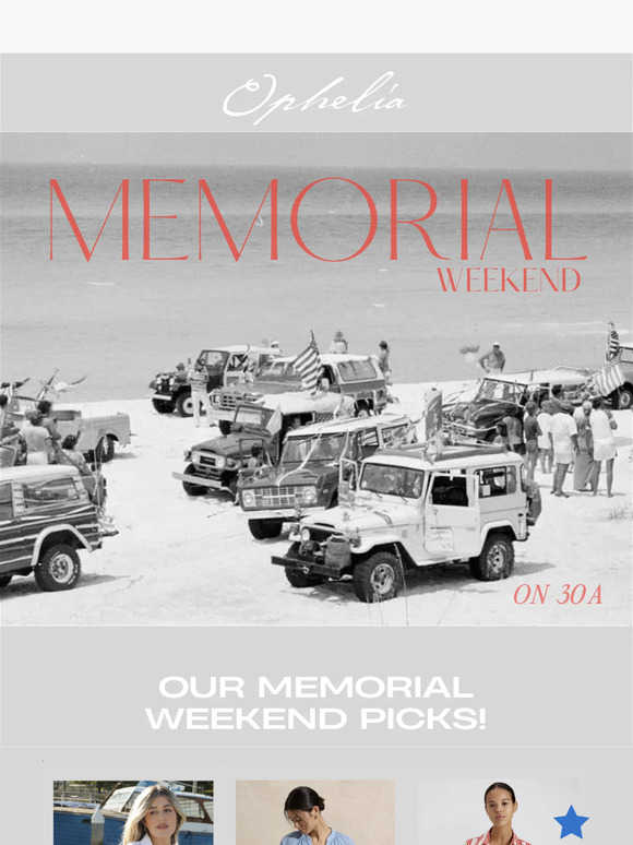 NEEDING A MEMORIAL WEEKEND FIT??!!