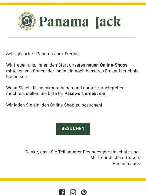 Start unseres neuen Online-Shops