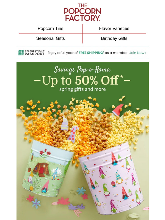 The Popcorn Factory Treat friends and family to pop that packs a punch