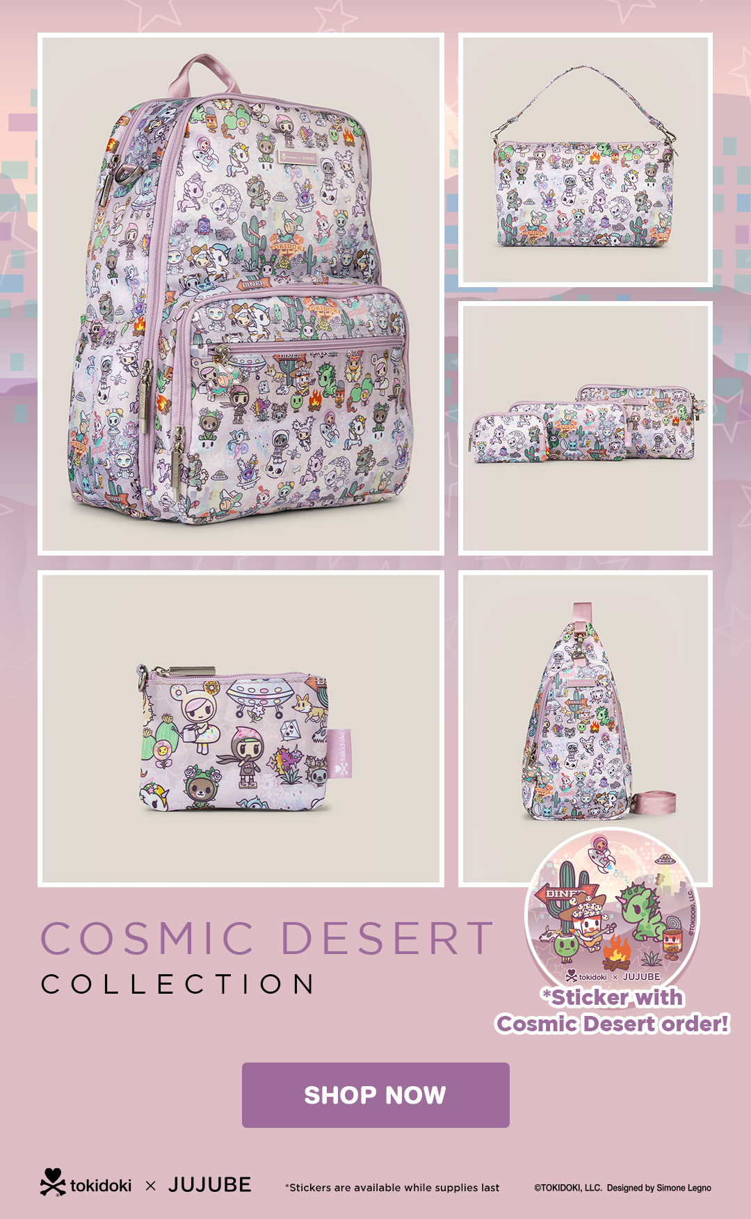 tokidoki: Explore the tokidoki x JuJuBe Cosmic Desert Collection! | Milled