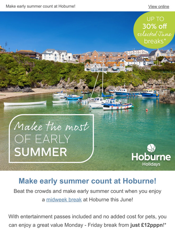 Hoburne Holiday Parks: June breaks from just £12pppn!* | Party in the ...