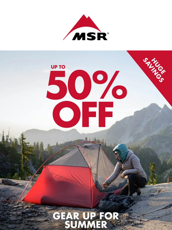 Huge Savings On Select MSR® Tents