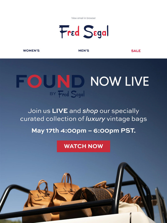 WATCH LIVE: Vintage Designer Bags