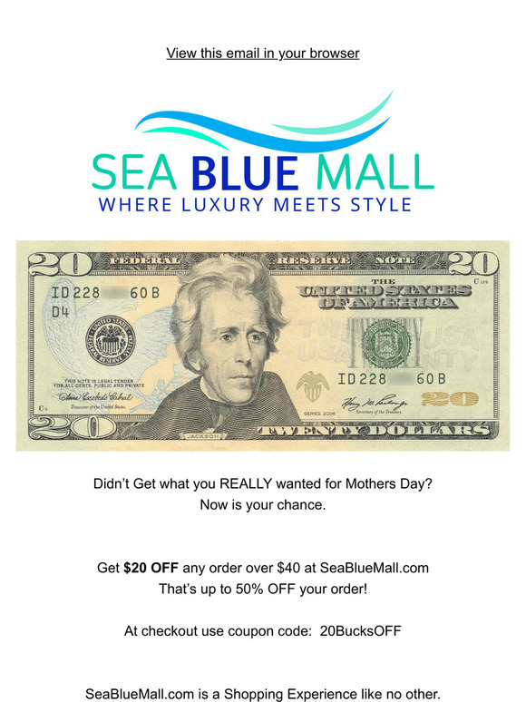 You've Got $20 Cash Waiting