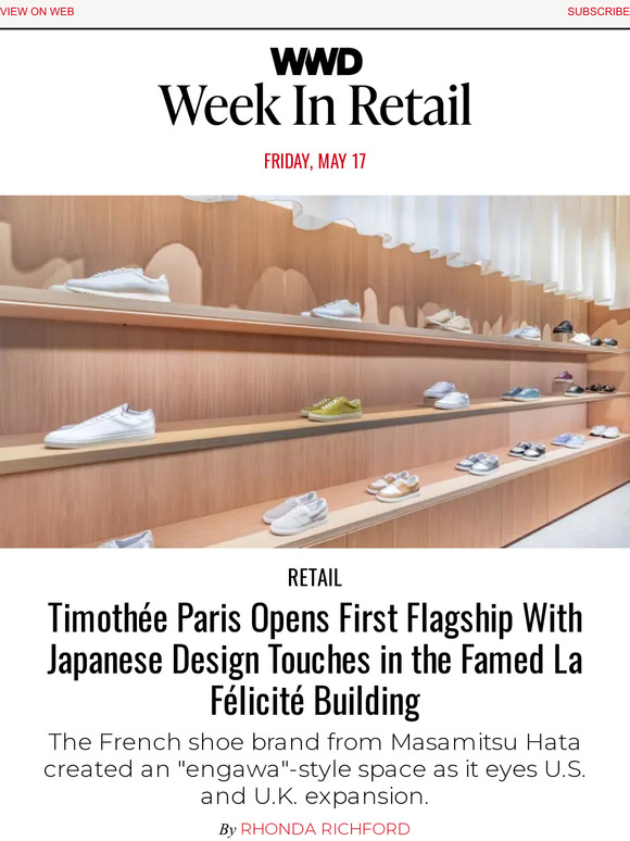 Women's Wear Daily: Timothée Paris Opens First Flagship With Japanese ...