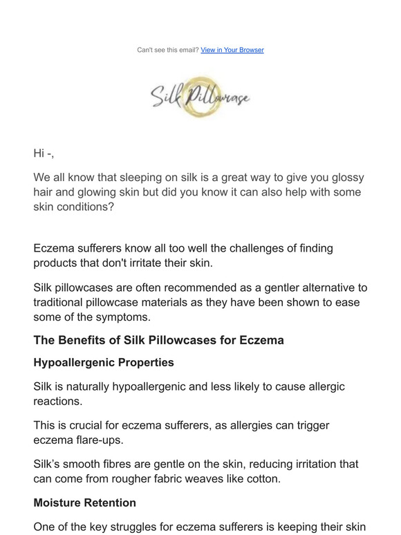 Did You Know Sleeping On Silk Can Ease...