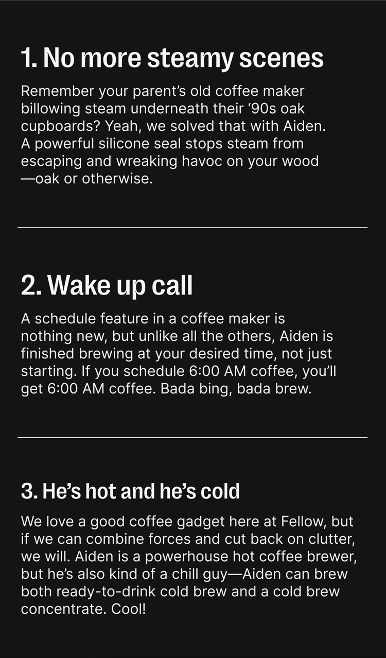 No more steamy scenes, wake up call, he's hot and he's cold